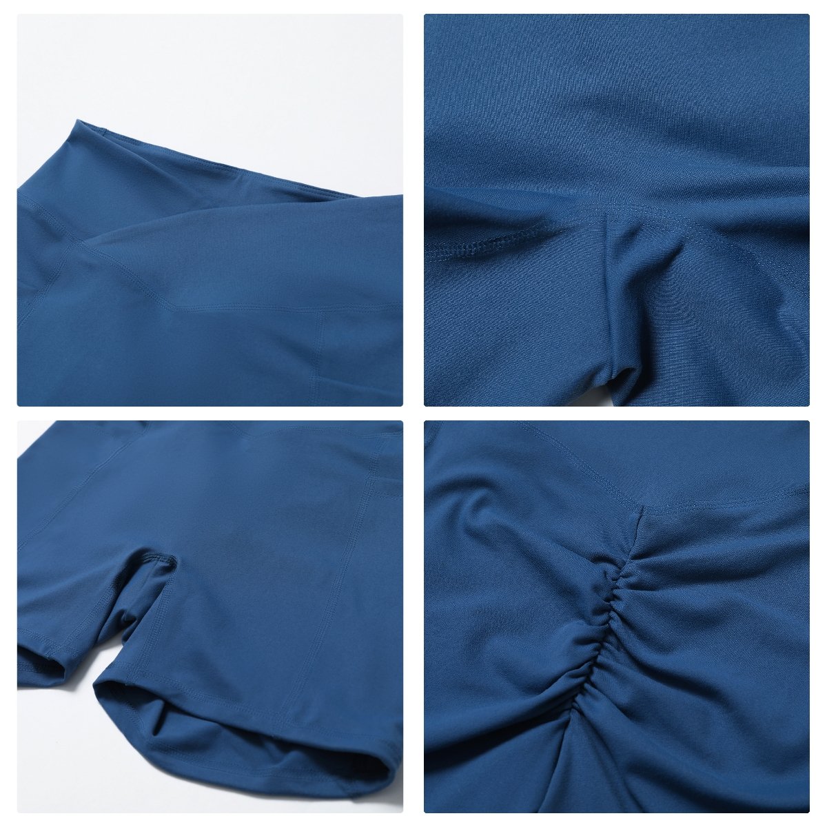 2023 New Women Workout Set Fitness Clothing Backless Sports Bra V Waist Scrunch Butt Yoga Shorts Leggings 4 pcs Gym Fitness Set