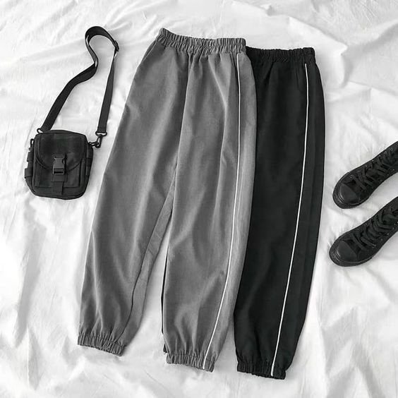 Women Casual Solid Running Jogger Sports Pants Elastic Waist Ladies Sweatpants Baggy Trousers
