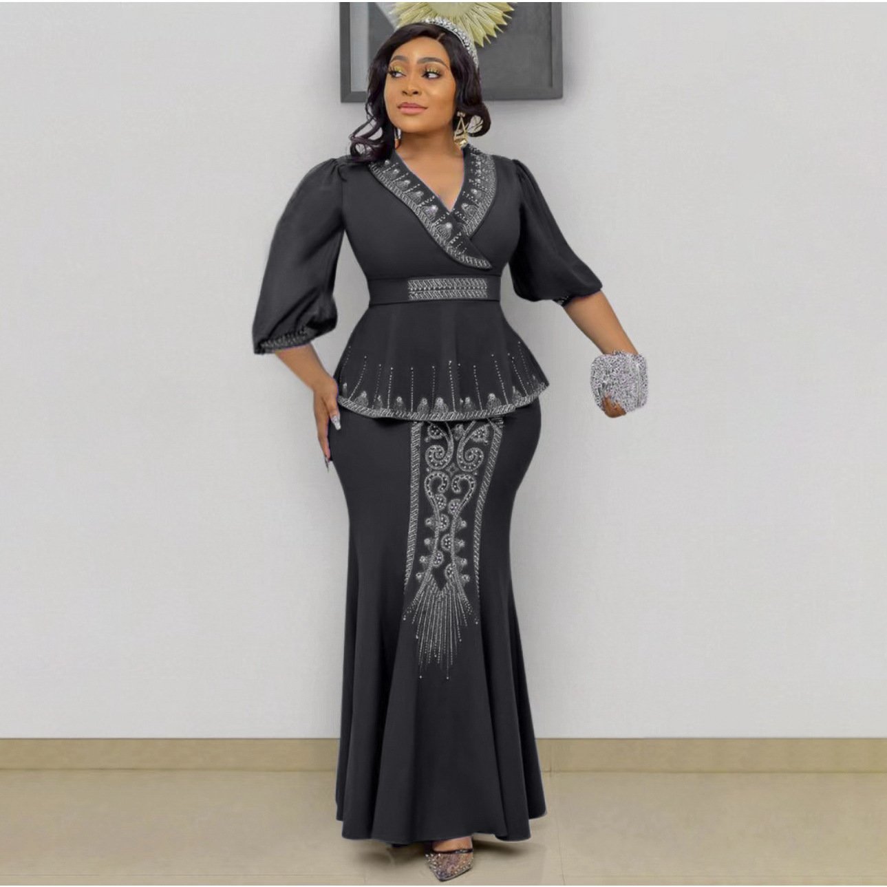 Boutique Wholesale 2024 Autumn New Fashionable Long Sleeved Slim Fit Shirt Half Skirt Women's Set