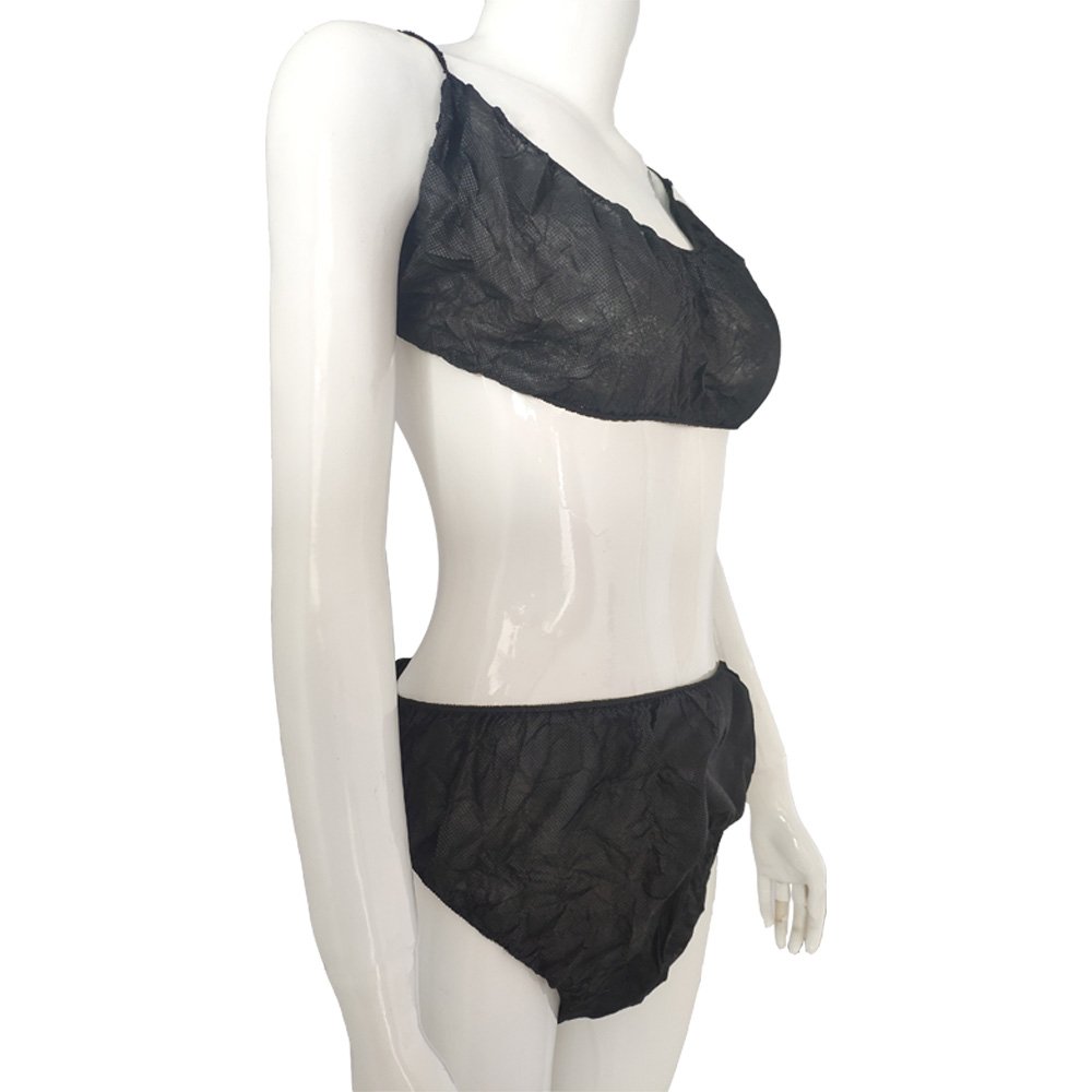 Disposable Bras set Beauty Black Disposable Bra Women's Disposable Sunless Spray Tan Top Underwear Brassieres for Spray Tanning