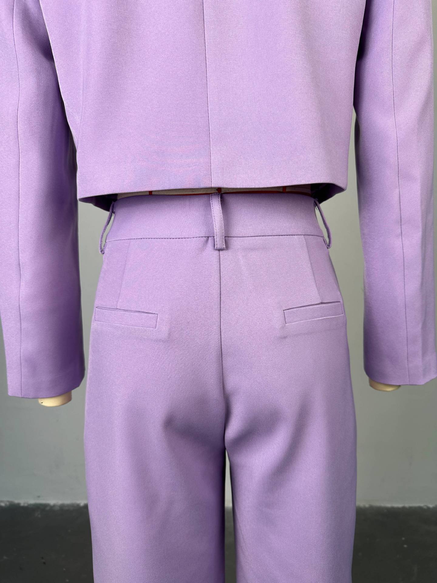 Spring fall women's clothing ladies fashion solid color lapel suit jacket wide leg trousers pants casual two piece ladies sets
