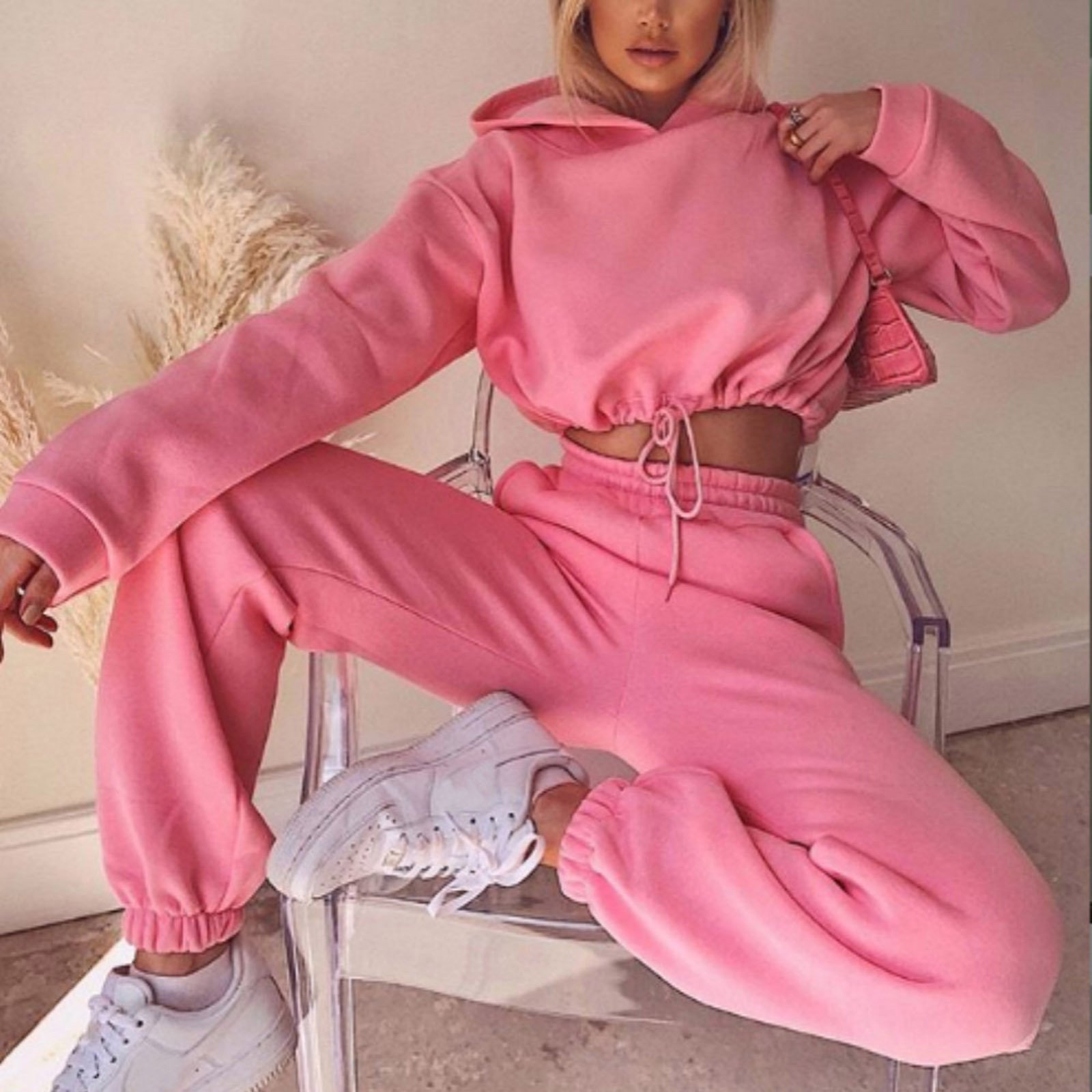 Hot Sale Autumn and Winter Sports Casual Suit Two Piece Set Pullover Hoodies Sweatpants