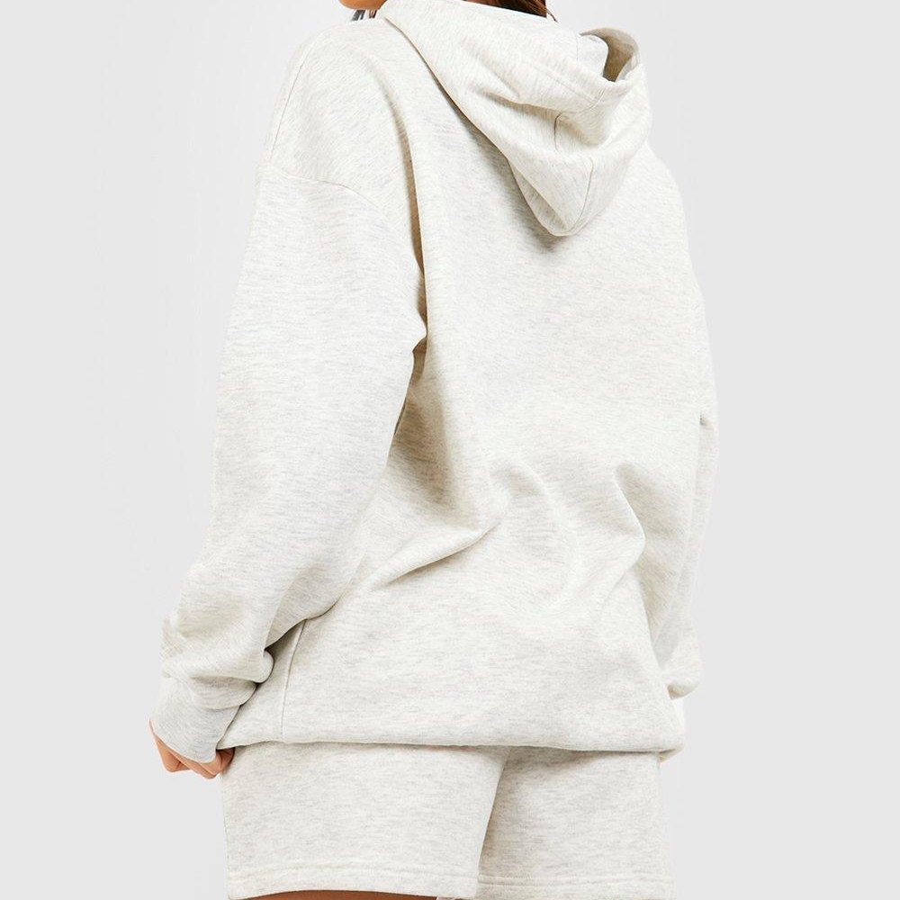 OEM Wholesale Biker Shorts Set Zip Up Blank Hoodie Short Women's Sets Clothes Sweatshirt Hoodie And Biker Shorts Set For Women