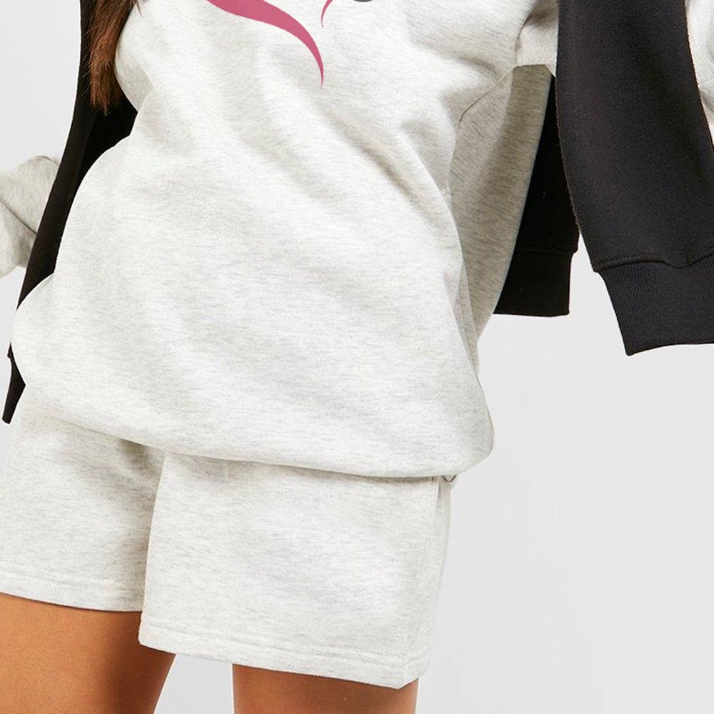 OEM Wholesale Biker Shorts Set Zip Up Blank Hoodie Short Women's Sets Clothes Sweatshirt Hoodie And Biker Shorts Set For Women