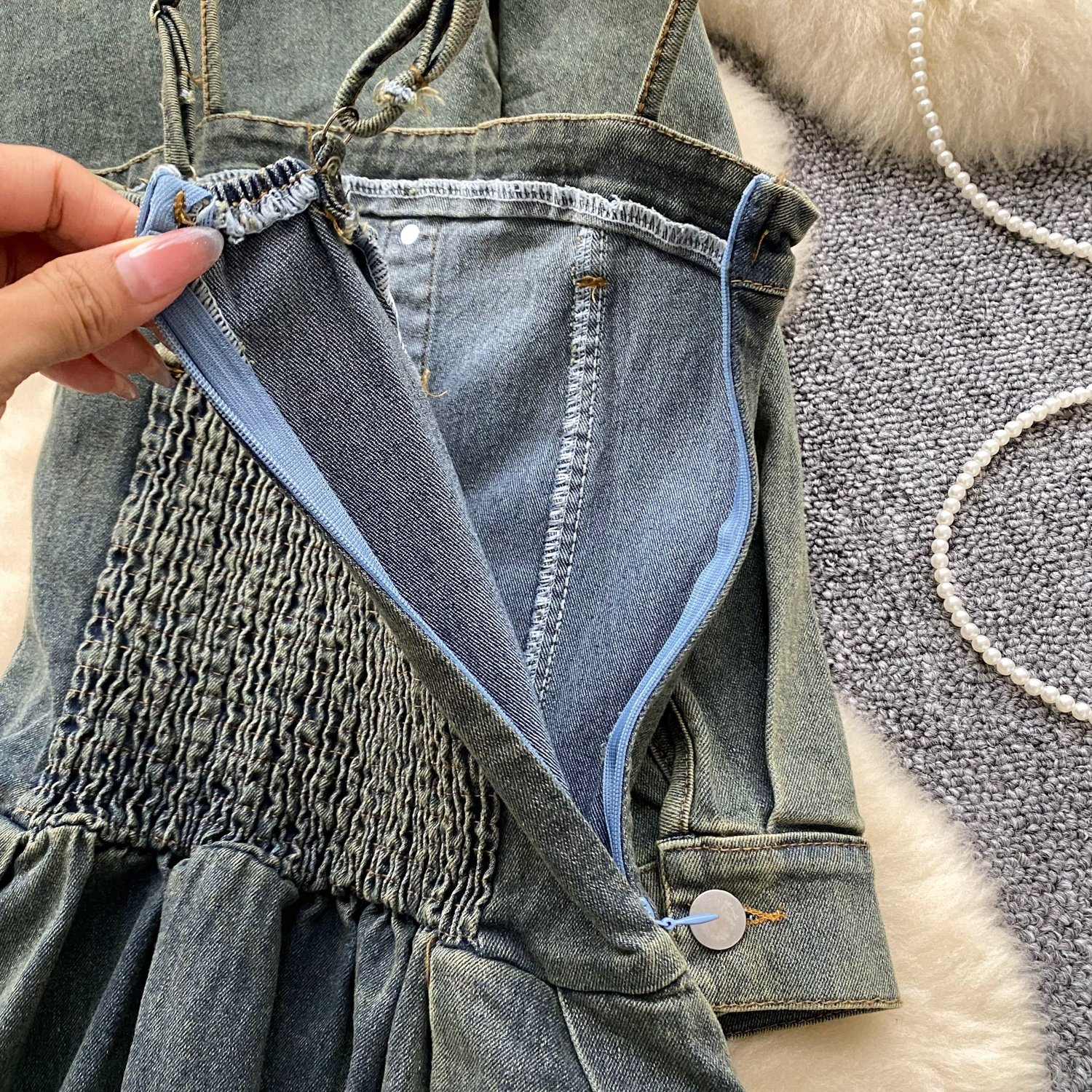 Women's Sets Fall Solid Full Sleeve Coat Casual Denim Set
