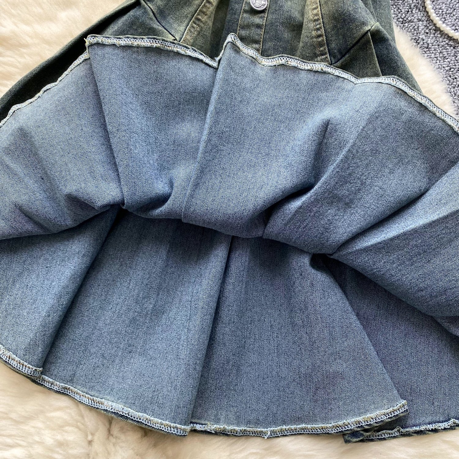 Women's Sets Fall Solid Full Sleeve Coat Casual Denim Set