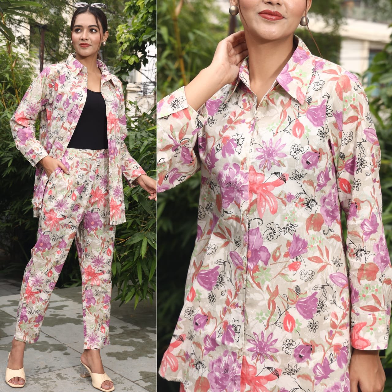 Stylish Women's Cotton Coord Sets for Effortless Fashion For Woman Casual Pajama Sets