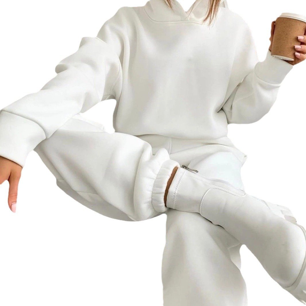 Wholesale Custom 3d Puff Printing Logo Graphic Jogger Plain Blank Hoodie Tracksuits 2 Piece Plus Size Outfits Sexy Women'S Sets