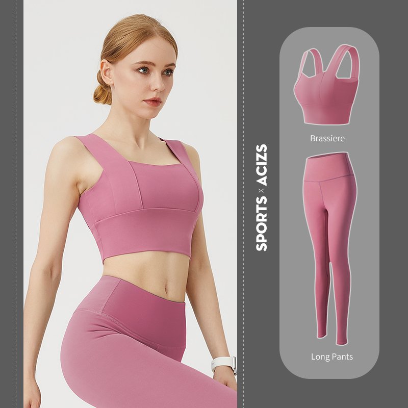 wholesale quick dry sport bra popular Women Custom Logo Activewear Fitness Yoga wear Sports Sportswear Bra Leggings Gym Yoga Set