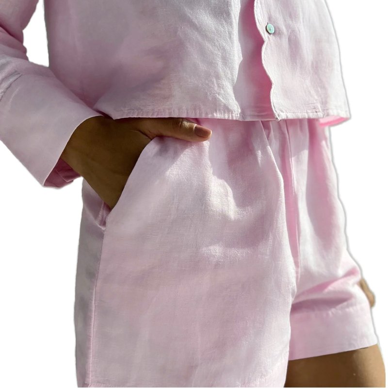 OEM&ODM Design Factory Custom 2 Piece Set Women Long Sleeve Shorts Set Outfit Simple Women's Clothing Cotton Women's Sets