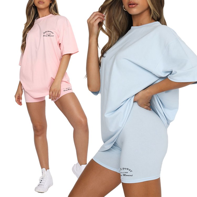 Custom Women Short Set Ladies Sports Suit Two Piece Set Custom Womens Tracksuits Plus Size Women's Sets Embroidered