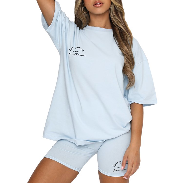 Custom Women Short Set Ladies Sports Suit Two Piece Set Custom Womens Tracksuits Plus Size Women's Sets Embroidered