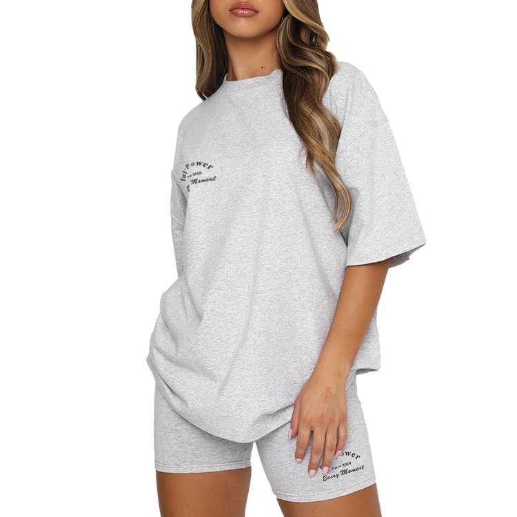 Custom Women Short Set Ladies Sports Suit Two Piece Set Custom Womens Tracksuits Plus Size Women's Sets Embroidered