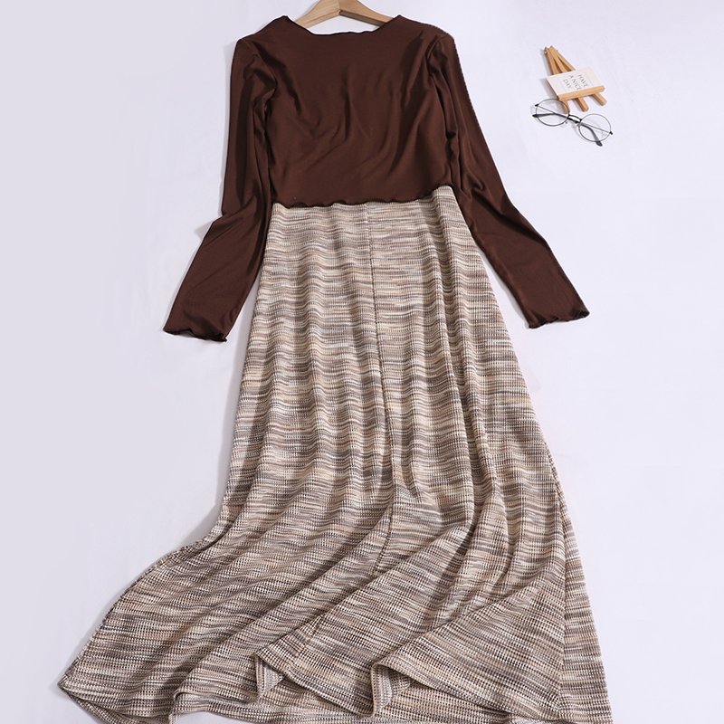 Wholesale 2024 Summer New Fashionable and Sexy Age Reducing Dress Temperament Simple Long Sleeved Cardigan Women's Set