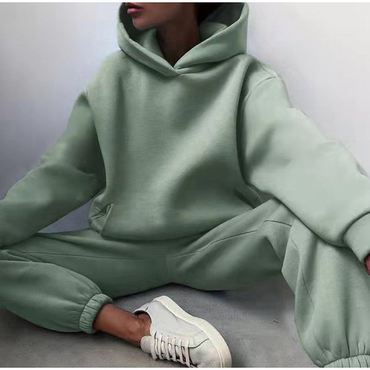 S-3XL 2024 fall winter clothes women sweatsuit set tracksuit women's hoodies & sweatshirts pullover jogger two piece pants set