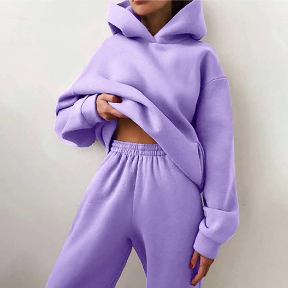 S-3XL 2024 fall winter clothes women sweatsuit set tracksuit women's hoodies & sweatshirts pullover jogger two piece pants set