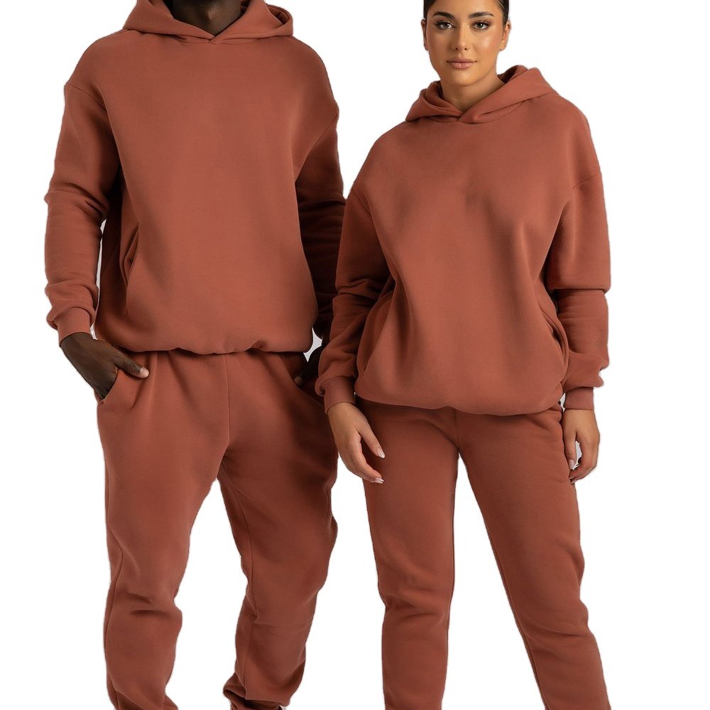 Hoodie wholesale women hoodies fashionable long sleeve custom logo plus size women's sweat pant sets