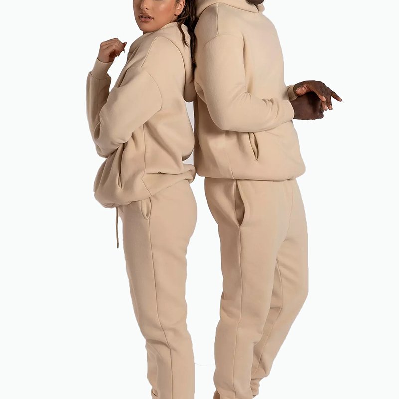 Hoodie wholesale women hoodies fashionable long sleeve custom logo plus size women's sweat pant sets