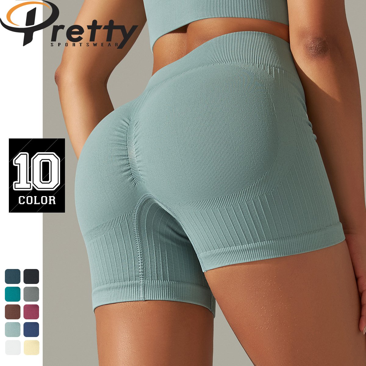 Custom LOGO Seamless Ribbed Yoga Sets For Woman Sportswear Workout Clothing 6 Pcs Active Wear Women's Yoga Suit Gym Fitness Sets
