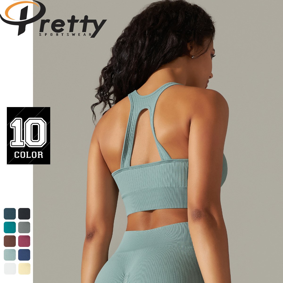Custom LOGO Seamless Ribbed Yoga Sets For Woman Sportswear Workout Clothing 6 Pcs Active Wear Women's Yoga Suit Gym Fitness Sets