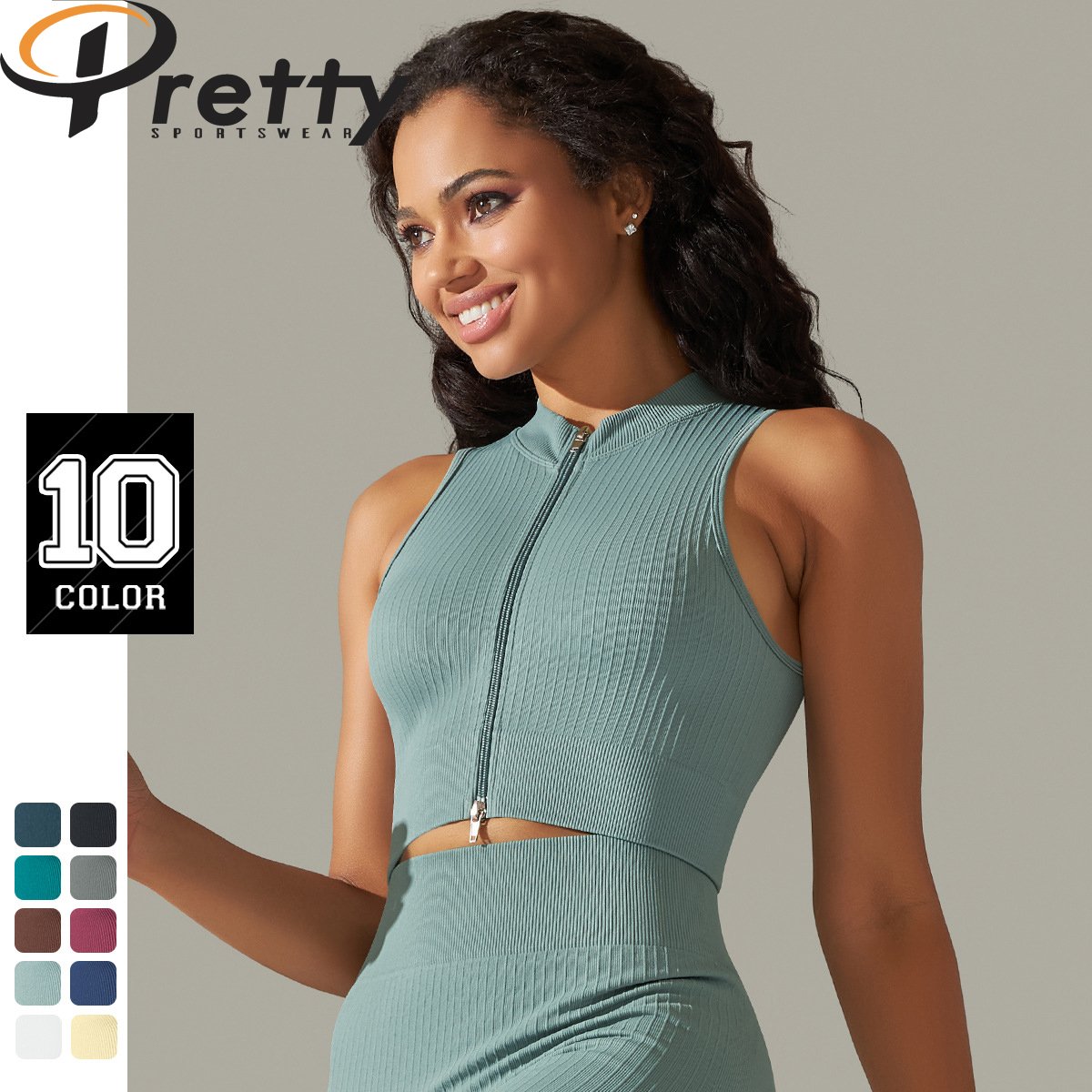 Custom LOGO Seamless Ribbed Yoga Sets For Woman Sportswear Workout Clothing 6 Pcs Active Wear Women's Yoga Suit Gym Fitness Sets
