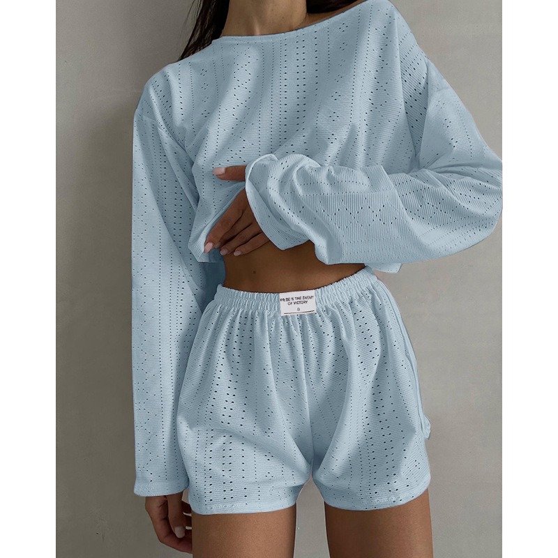 Aliexpress 2024 Spring/Summer Women's Set Minimalist Loose Head Sports Two-piece Set