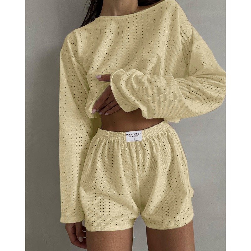 Aliexpress 2024 Spring/Summer Women's Set Minimalist Loose Head Sports Two-piece Set