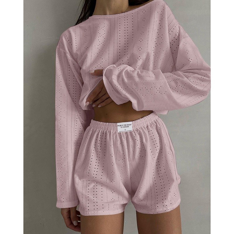 Aliexpress 2024 Spring/Summer Women's Set Minimalist Loose Head Sports Two-piece Set
