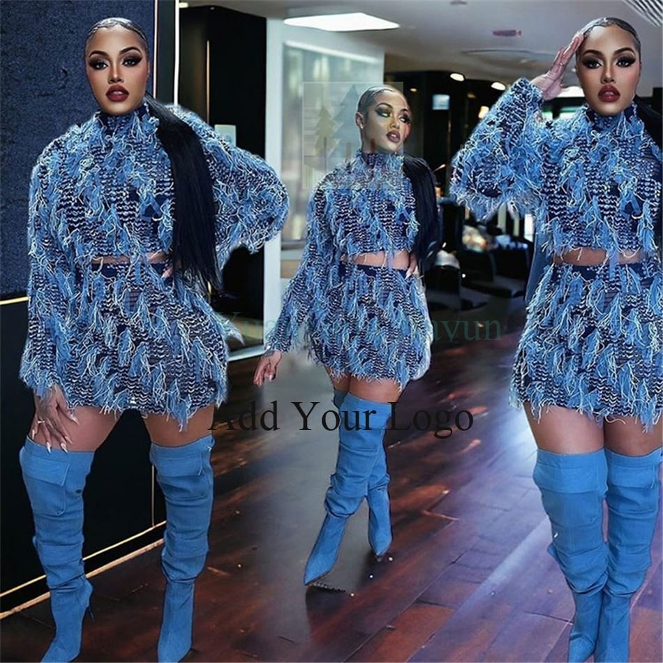 Fashion Women's Set Elegant Ladies 2 Piece Skirt Set