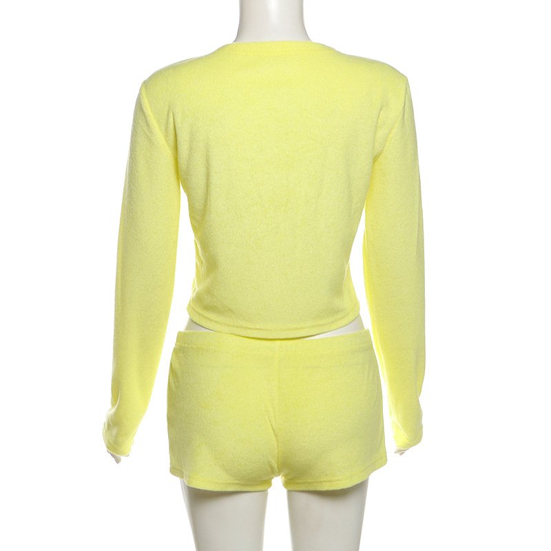 Fashion New Sexy Casual Summer Fall Yoga Sports Women 2 Piece Crop Top Biker Short Women Two Piece Short Set Women's Sets