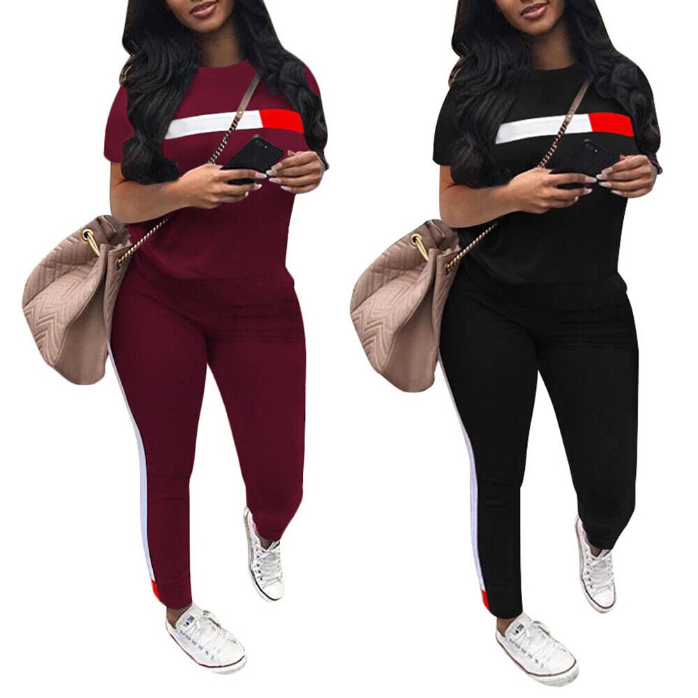 2024 On-trend Women's Sets Ladies Casual Sporty Two Pieces Set plus size tracksuit