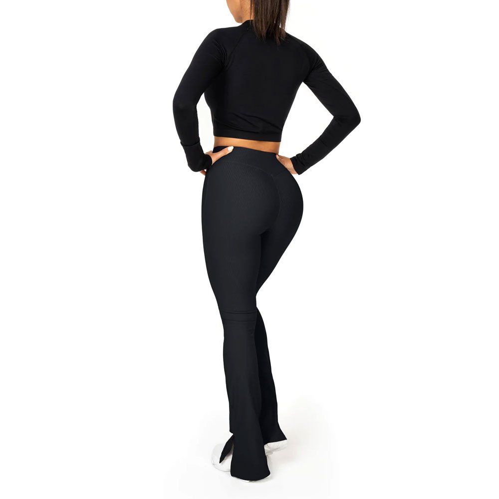 2024 Gym Sets For Women Activewear Fitness 2 pieces Sets Sport Bra & Flare Legging set For woman Workout