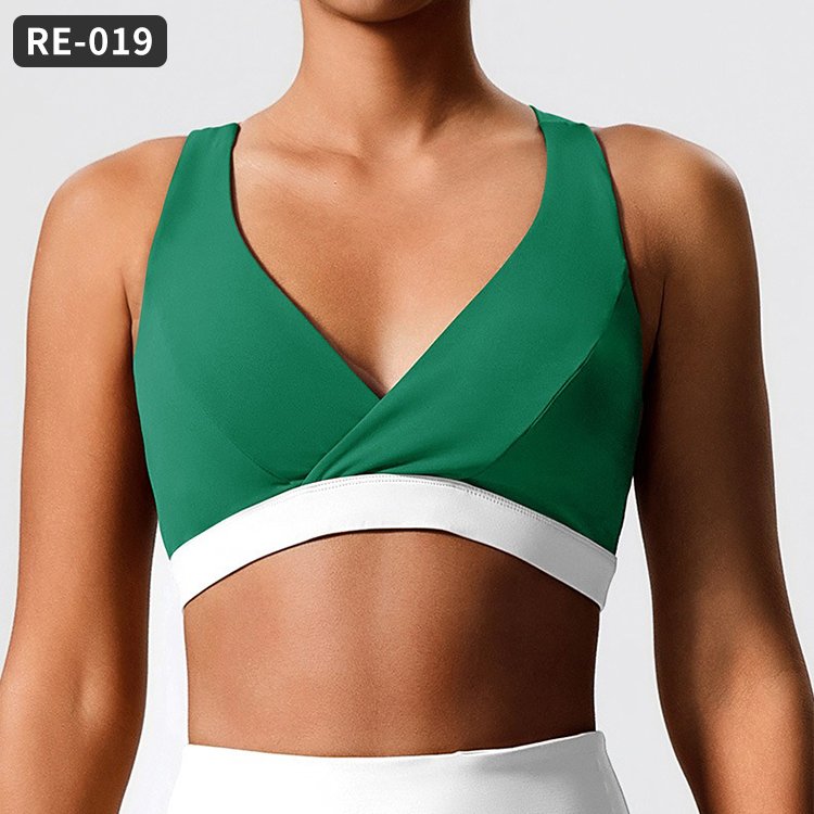 Wholesale Color Block New Design Recycled Fabric Sports Workout Yoga Casual Girl's Skin Care Set Women's Sets Gym Fitness Sets