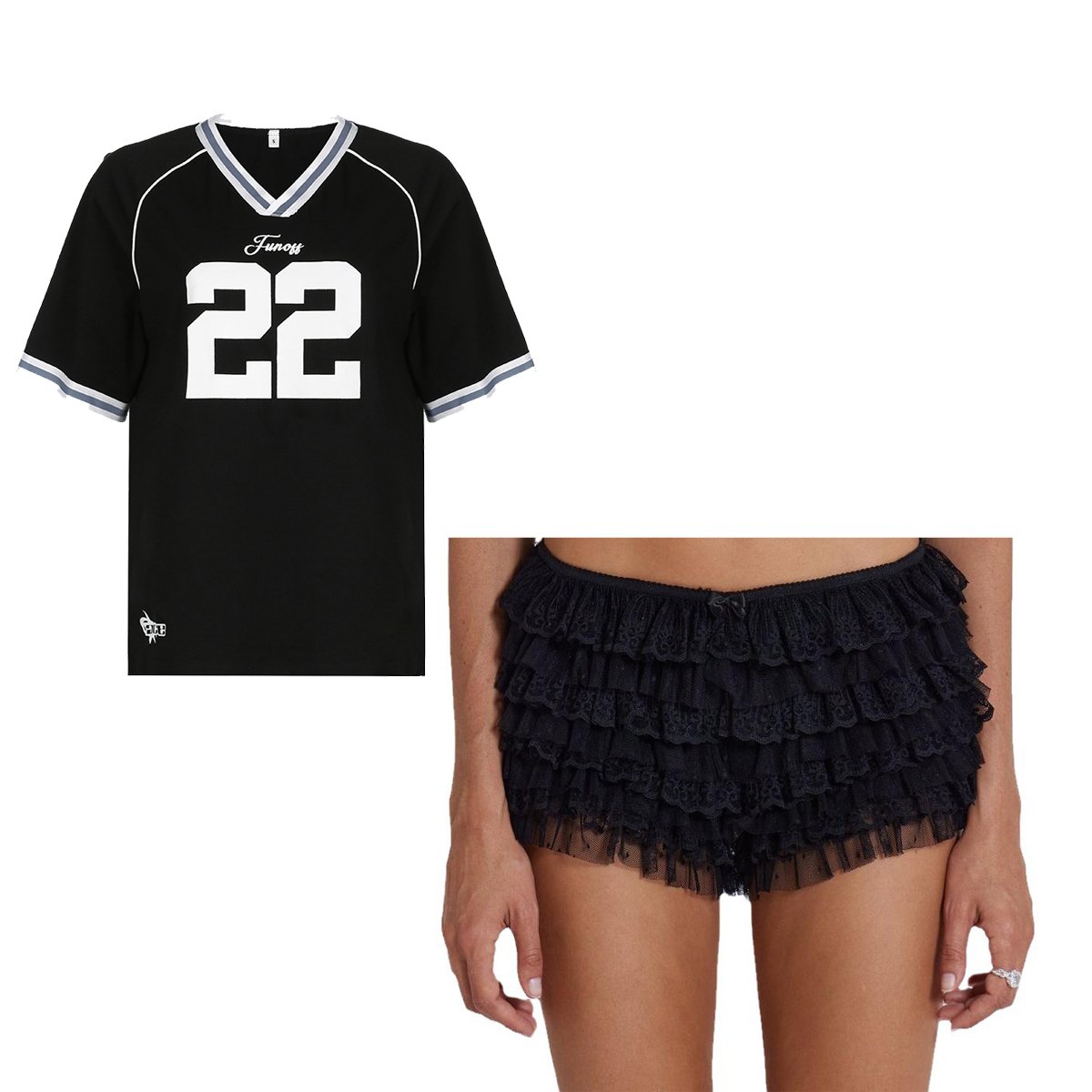New Fashion Women Sets Stain Mesh Patchwork Print Shirt Lace Shorts Skirt 2 Piece Sets Casual Y2k Two Piece Jersey Sets Women