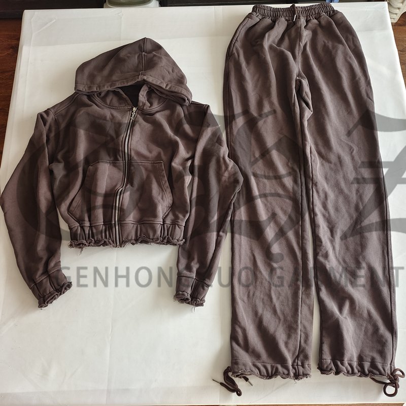 Winter Clothes Custom LOGO Hoodies Women Cozy Cotton Fleece Streetwear Sweatpants And Hoodie Jogger Set Tracksuits For Women
