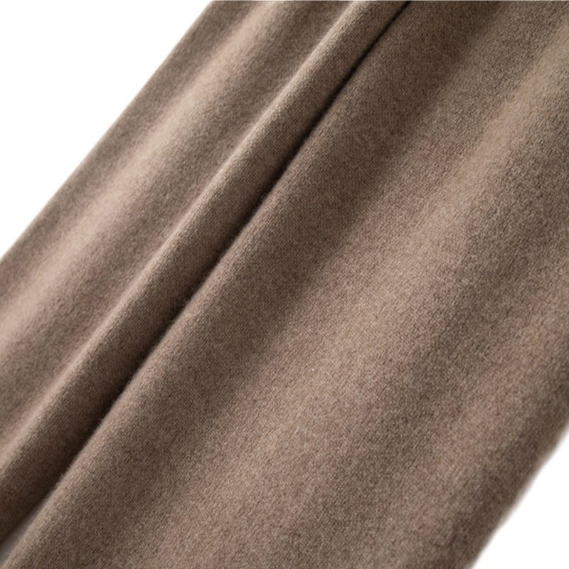 OEM High Quantity New Design Cashmere Plain Knitted Female Wool Cashmere Autumn Pant cashmere women sweaters and pants