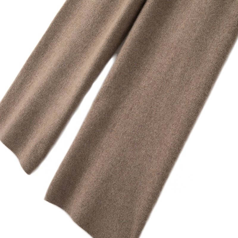OEM High Quantity New Design Cashmere Plain Knitted Female Wool Cashmere Autumn Pant cashmere women sweaters and pants