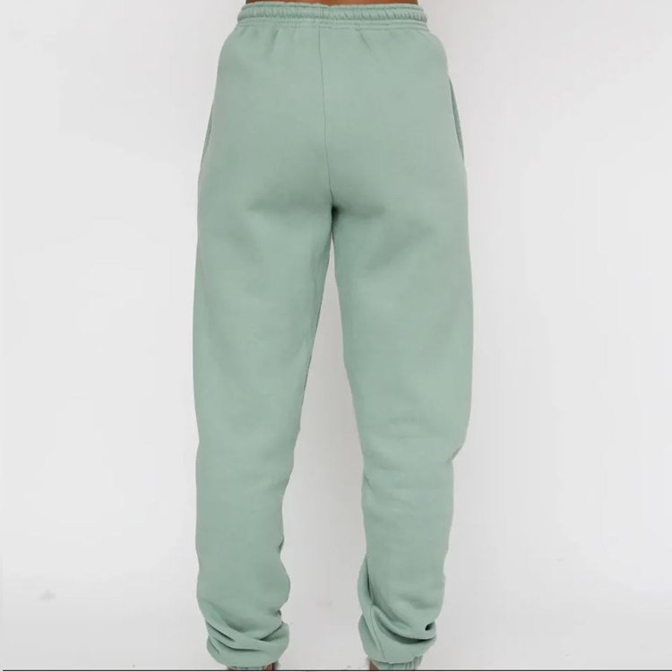 65% Cotton 35% Polyester Relaxed Fit Fleece High Waisted Sweatpants Women's Tracksuit Bottoms Breathable Embroidered Trousers