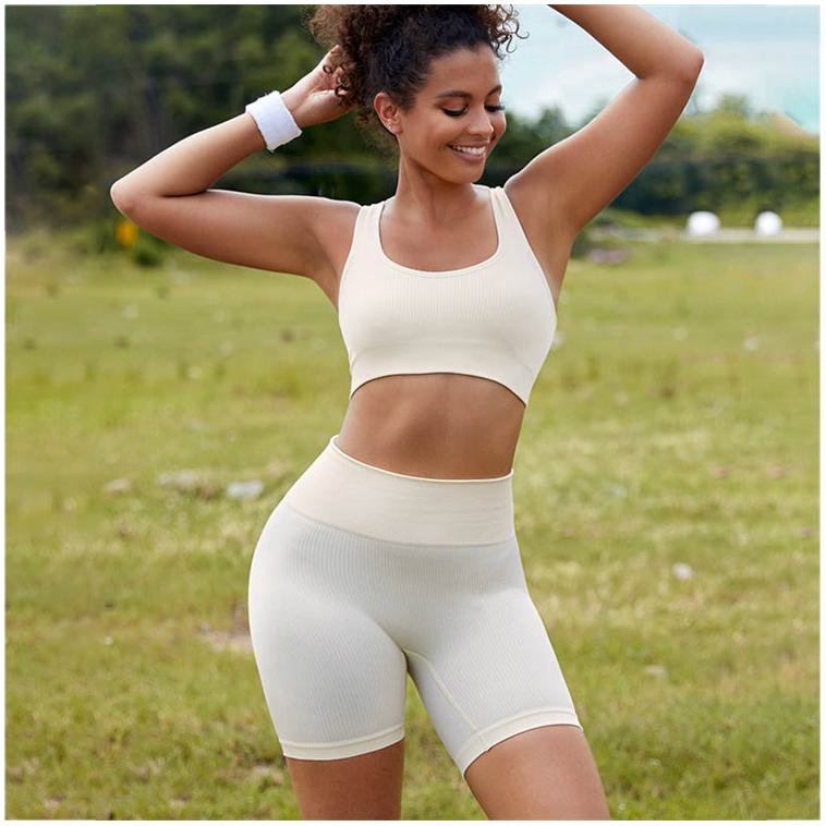 Yoga Sets fitness yoga sets Flare With Pockets Cotton Shirt Black HighButt Lift Running High Quality Spandex Yoga