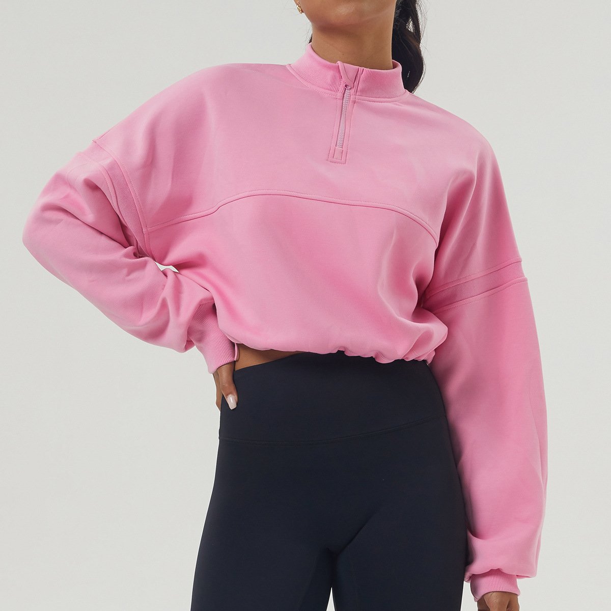 al Yoga autumn and winter new air layer hoodie sports style casual long-sleeved coat