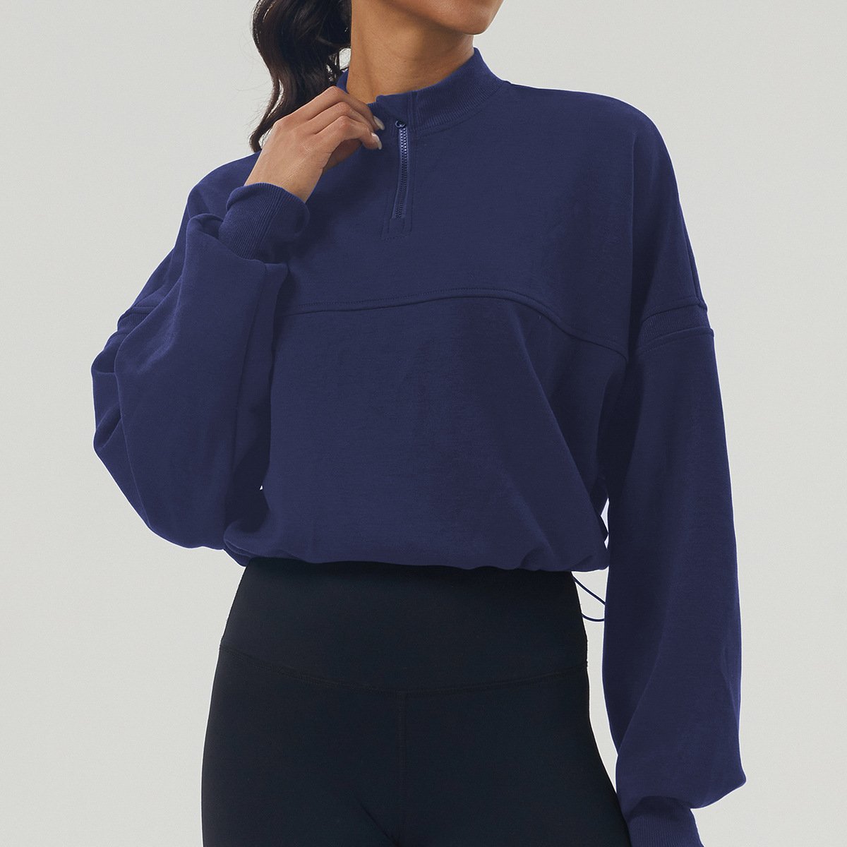 al Yoga autumn and winter new air layer hoodie sports style casual long-sleeved coat