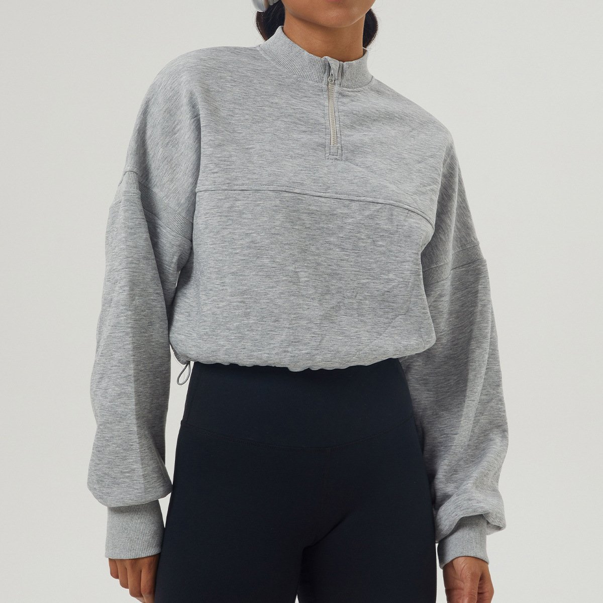 al Yoga autumn and winter new air layer hoodie sports style casual long-sleeved coat
