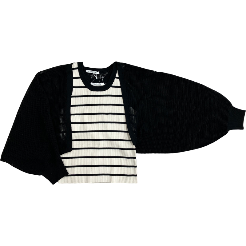 Flash Sale Good Quality Full Sleeve Top Embossed Breathable Mesh Bolero BD Women's Sets Clothes