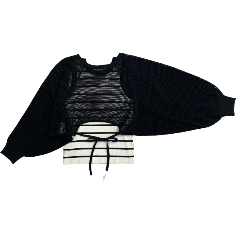 Flash Sale Good Quality Full Sleeve Top Embossed Breathable Mesh Bolero BD Women's Sets Clothes
