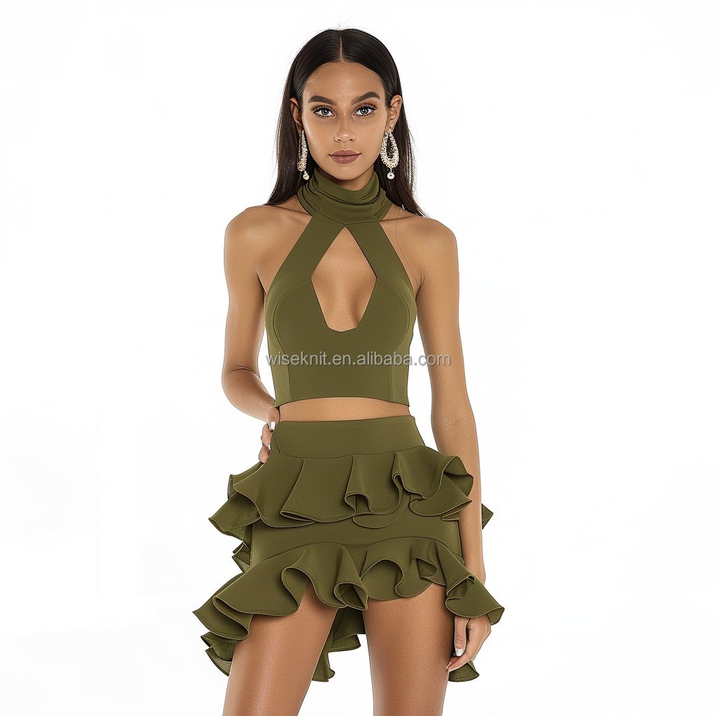 Designer tow 2 piece set women's sets clothing knit loungewear knit sets for women Y2K sleeveless Tank Top flare pant outfit
