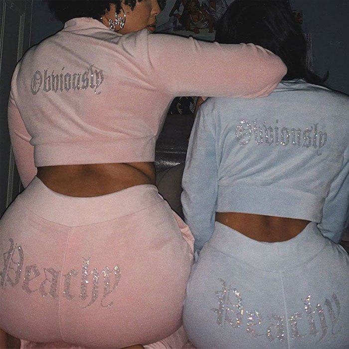 Custom logo 100% cotton track suit women rhinestone track suit with hoodie women's sweatsuits