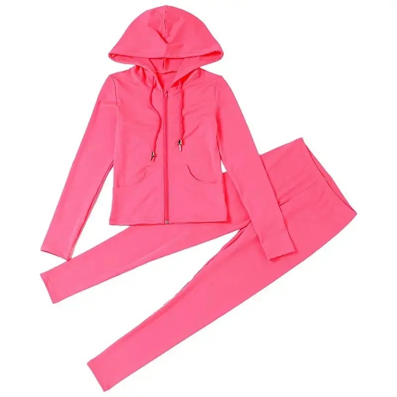 European Station New 2022 sweatsuit sets women and 2 piece set women hooded cardigan sports and women tracksuit
