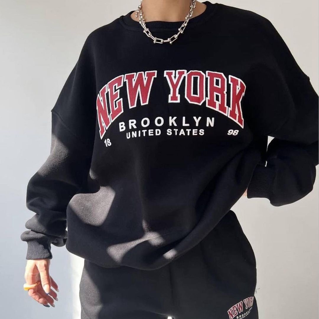 Women Casual Fall Winter Clothes Thick Warm Fleece Tops Matching Outfits Women Hoodies And Sweatshirts Sets
