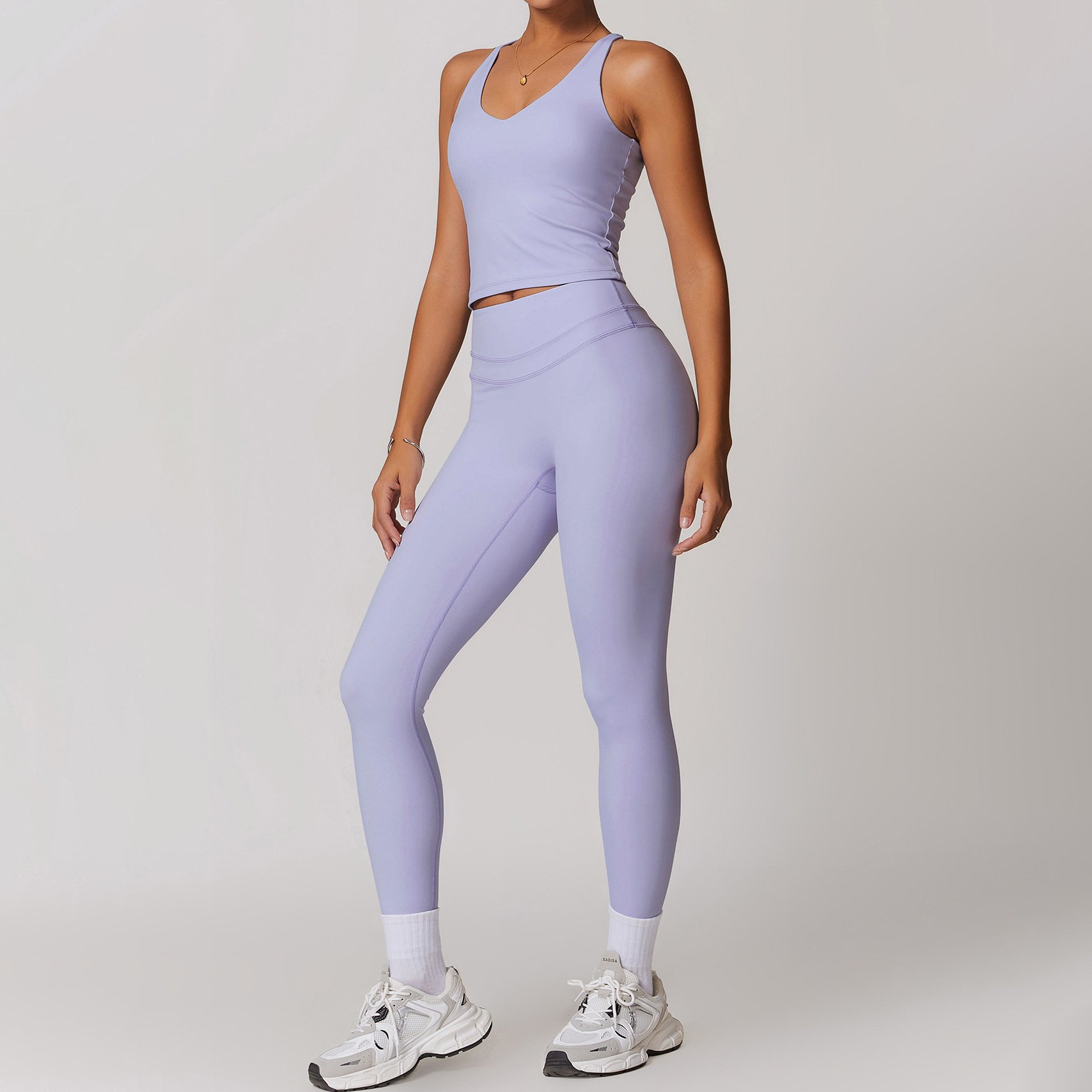 YIYI Full Stocks High Stretchy Comfortable Gym Fitness Sets Quick Dry Workout Set Women Clothing Active Wear Gym Fitness