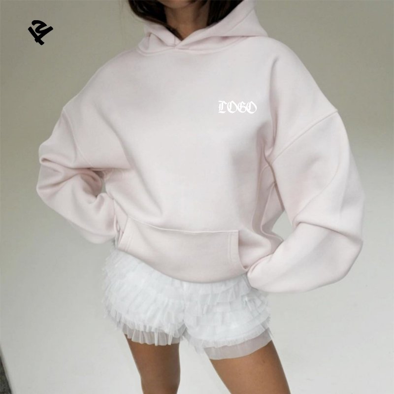 F240481 Women's Sets Custom 2 Piece Set Women Long Sleeve Hoodies And Wide Leg Pant Fleece Streetwear Sweatpants And Hoodie Set